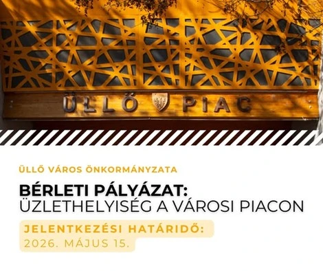 Üzlethelyiség-bérleti lehetőség az Üllő Városi Piacon