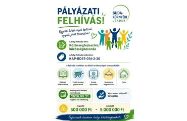 Tök Község Önkormányzata „Közösségfejlesztés, Közösségbevonás” címen megjelent pályázatról adott hírt