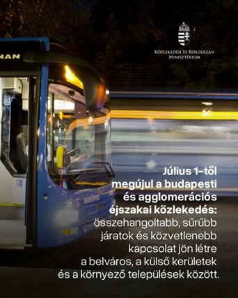 Július 1-től megújul a budapesti és agglomerációs éjszakai közlekedés – ennek egyik legnagyobb nyertese Szigetszentmiklós