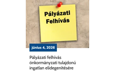 Pályázati felhívás Százhalombattán önkormányzati tulajdonú ingatlan elidegenítésére