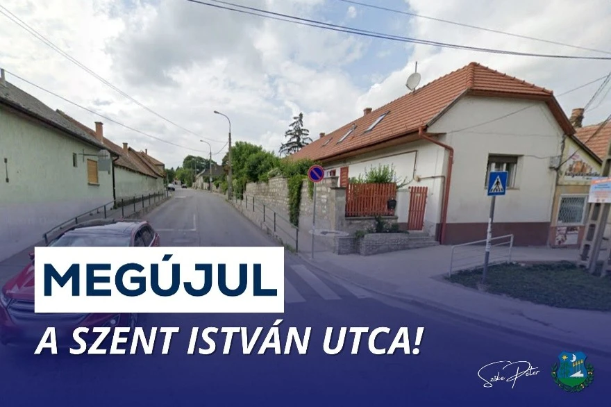 Hamarosan megkezdődik Törökbálinton a Szent István utca felújítása