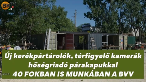 Budakeszin 40 fokban is munkában a BVV