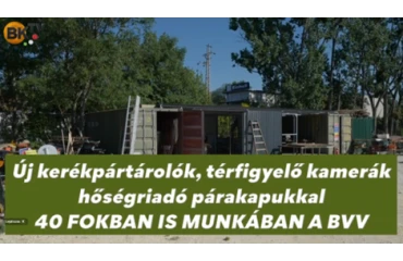 Budakeszin 40 fokban is munkában a BVV