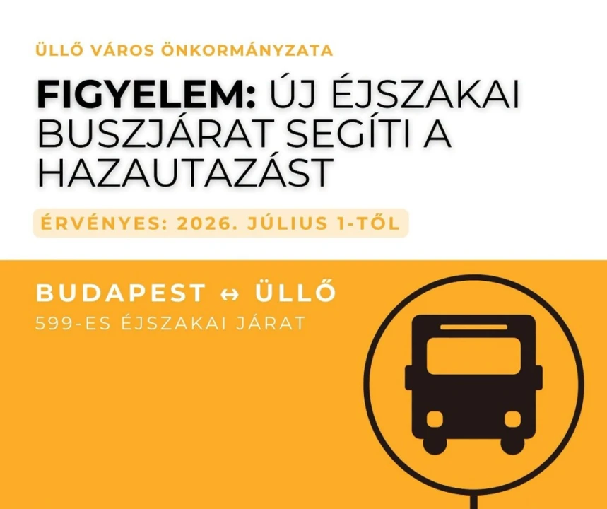 Új éjszakai autóbuszjárat segíti a Budapest és Üllő közötti közlekedést