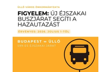 Új éjszakai autóbuszjárat segíti a Budapest és Üllő közötti közlekedést