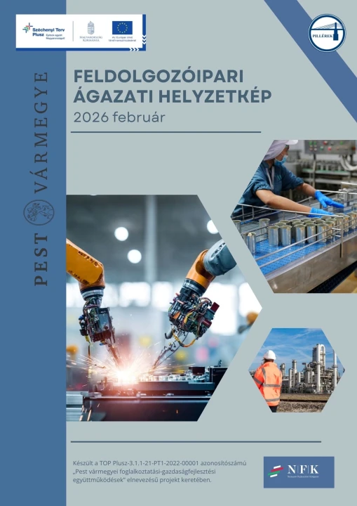 Megjelent Pest Vármegye Feldolgozóipari ágazati helyzetkép elemzése befektetők részére