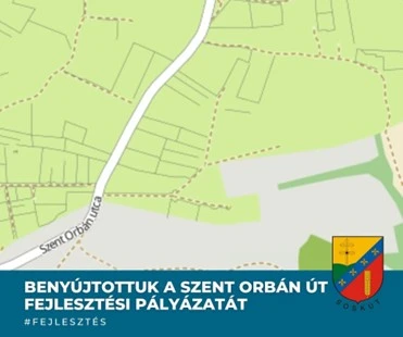 Sóskút Község Önkormányzata pályázatot nyújtott be a Szent Orbán út felújítására és biztonságosabbá tételére