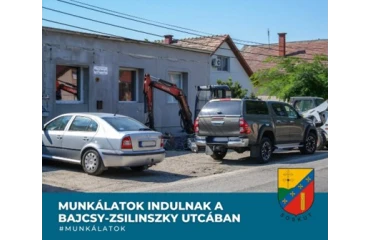 Sóskúton építési munkálatok kezdődnek a Bajcsy Zsilinszky utcában