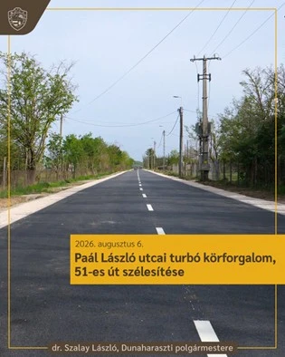 Útfejlesztés Dunaharaszti térségében