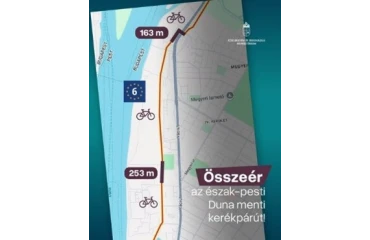 Közvetlen kerékpáros kapcsolat jön létre Dunakeszi és Budapest között