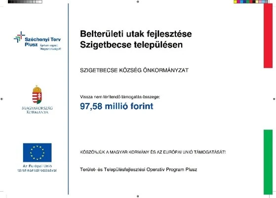Belterületi utak fejlesztése Szigetbecse településen