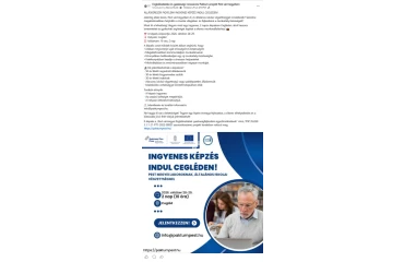 Ingyenes képzés általános iskolát végzetteknek