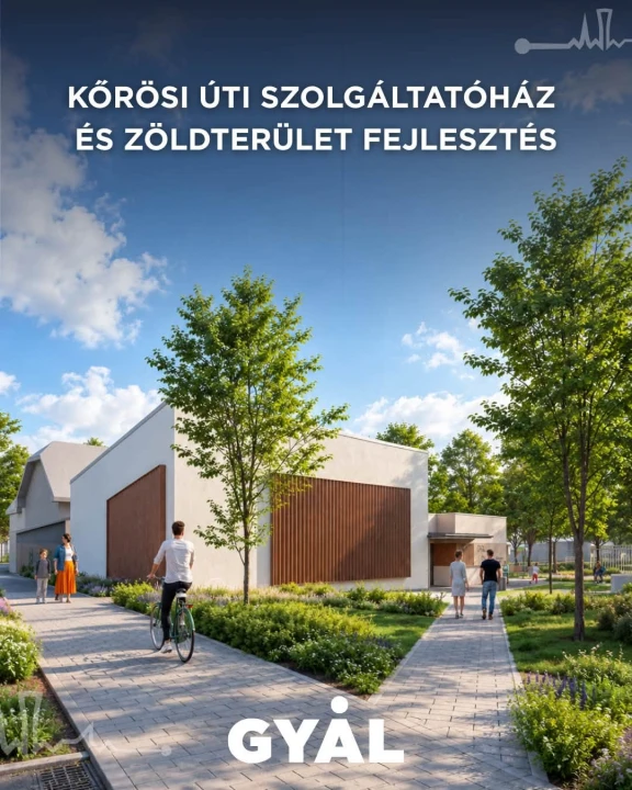 Új közösségi találkozóhelyet terveznek a Kőrösi úton Gyálon