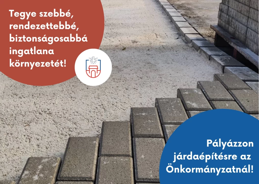 Folytatódik a Lakossági Járdaépítési Pályázat Pilisvörösváron!