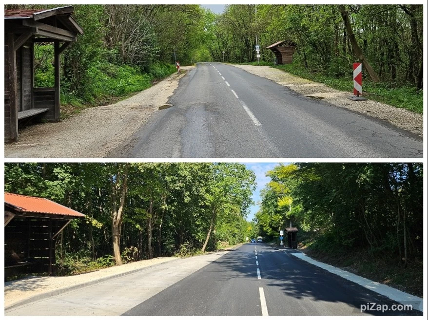 Elkészült Pátyon a 1102 sz. út (Somogyi Béla út) felújítása