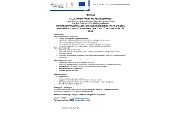 FELHÍVÁS VÁLLALKOZNI VÁGYÓ ÁLLÁSKERESŐKNEK!