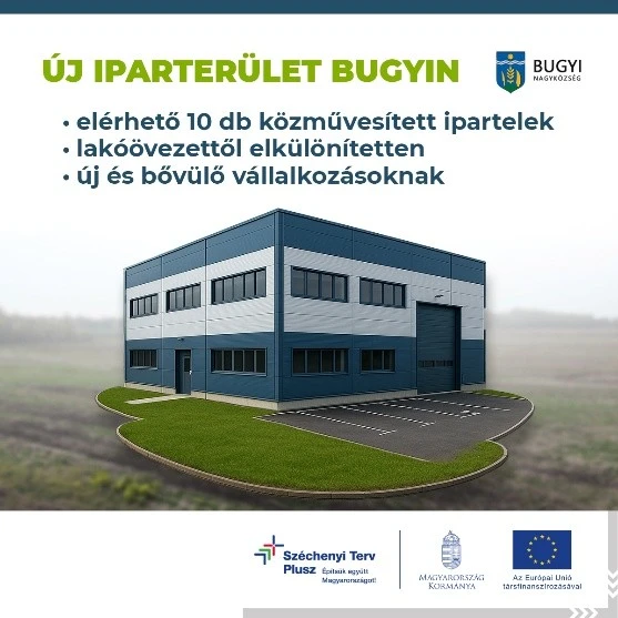 Fejlődik Bugyi Nagyközség – új iparterület épül