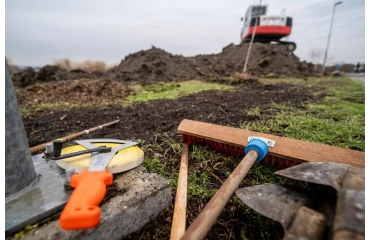 Épül a bringapálya Érden a Papi földeken