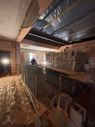 Folyamatosan épül a törteli óvoda a téli időjárás ellenére is