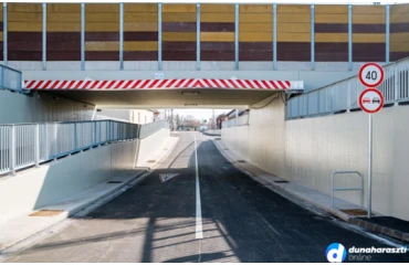 Kedden megnyílhat a forgalom előtt Dunaharasztin a Némedi úti aluljáró