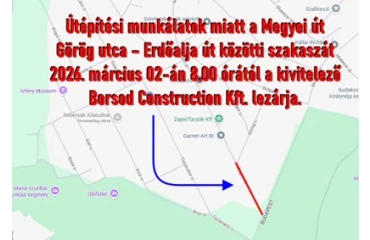 A jövő héten folytatódik Budakeszin a Megyei út felújítása!