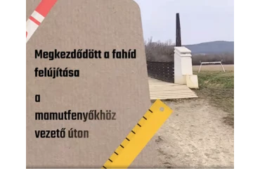 Budakeszin megkezdődött a mamutfenyőkhöz vezető fahíd felújítása