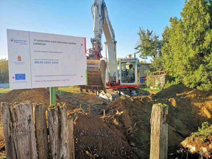 Elkezdték a letkési bölcsőde építését
