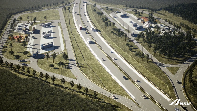 Új, korszerű pihenőhely épül az M4-es gyorsforgalmi úton Monor térségében