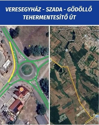 Elkészült a Veresegyház-Szada-Gödöllő tehermentesítő út terve