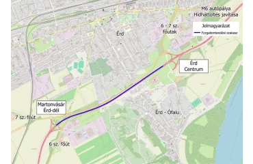 Hídjavítás az M6-oson, jelentős forgalmi változások lépnek életbe Érdnél