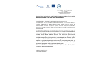 Munkaerőpiaci beilleszkedést segítő digitális kompetenciafejlesztő informatikai alapképzést tartottak Érden 50 év feletti álláskeresőknek